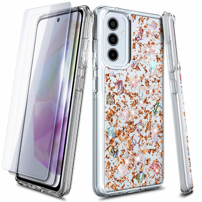 Shockproof Case with Tempered Glass for Samsung Galaxy A25 5G Multicolor by Merch Section