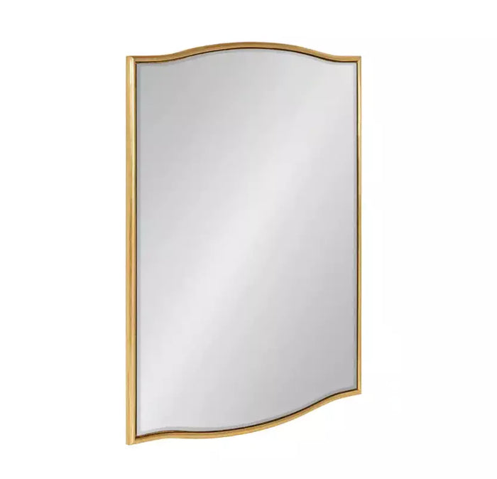 Kate and Laurel Sedelle Rectangle Gold Wall Mirror by Vanessa Jane
