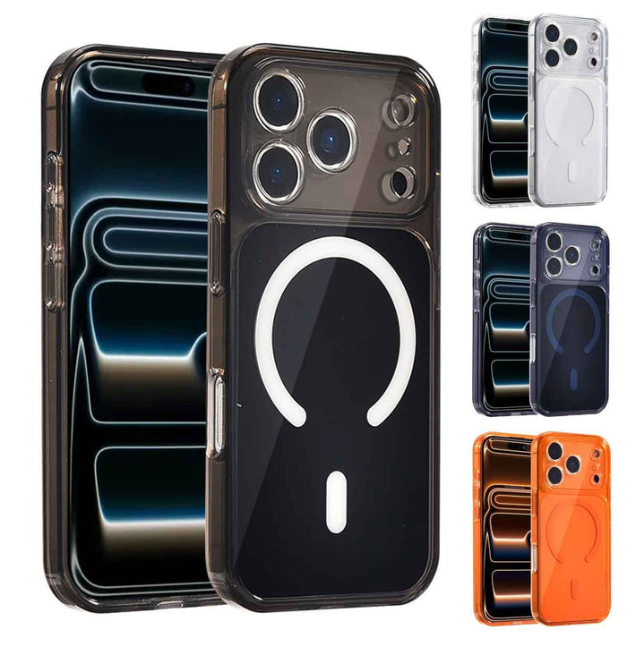 MagSafe ShockProof Built-in Lens Cover Case for iPhone 17 Pro Max Black by Merch Section