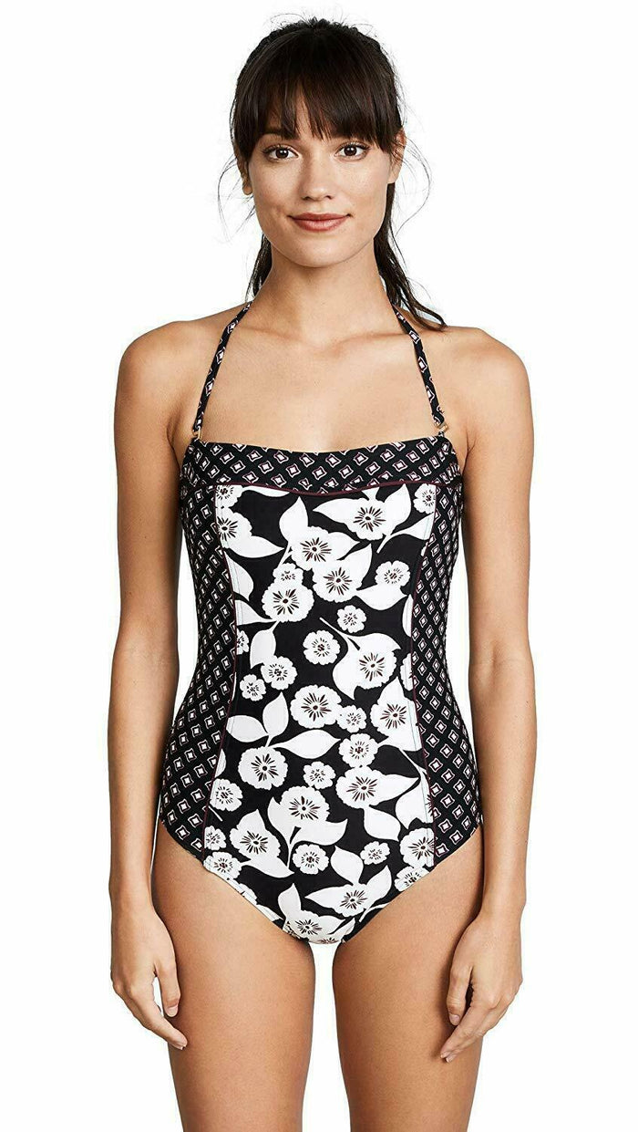 Kate Spade New York Womens Aliso Beach Bandeau One Piece, Black, Medium by Vanessa Jane