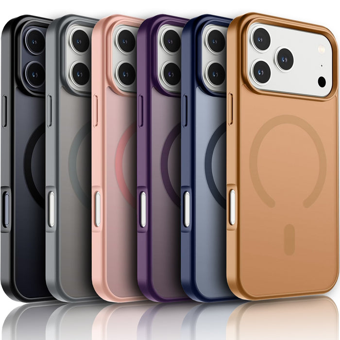Frosted Shockproof Case With Screen Protector for iPhone 17 Pro Max 16 15 14 13 12 by Merch Section