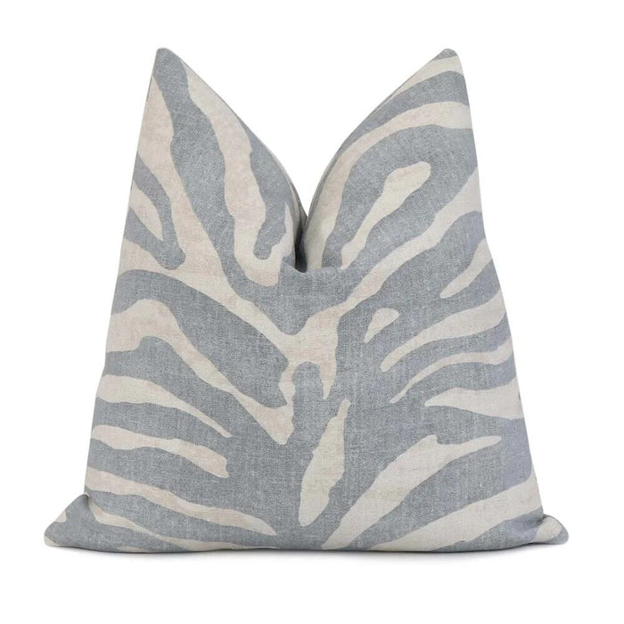 AQUA Home Zebra Print Decorative Pillow, 20 x 20 gray by Vanessa Jane