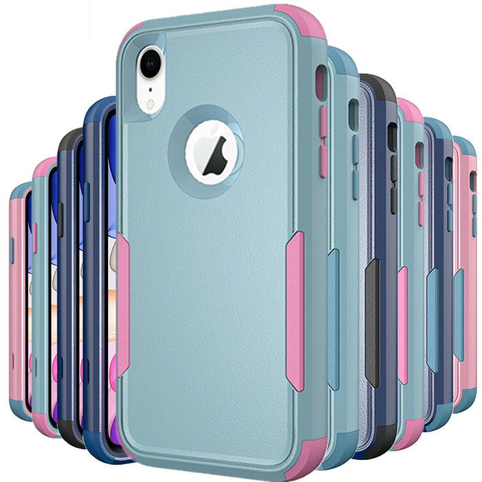 Shockproof Heavy Duty Hard Cover Case for iPhone X XR XS Max Clear by Merch Section