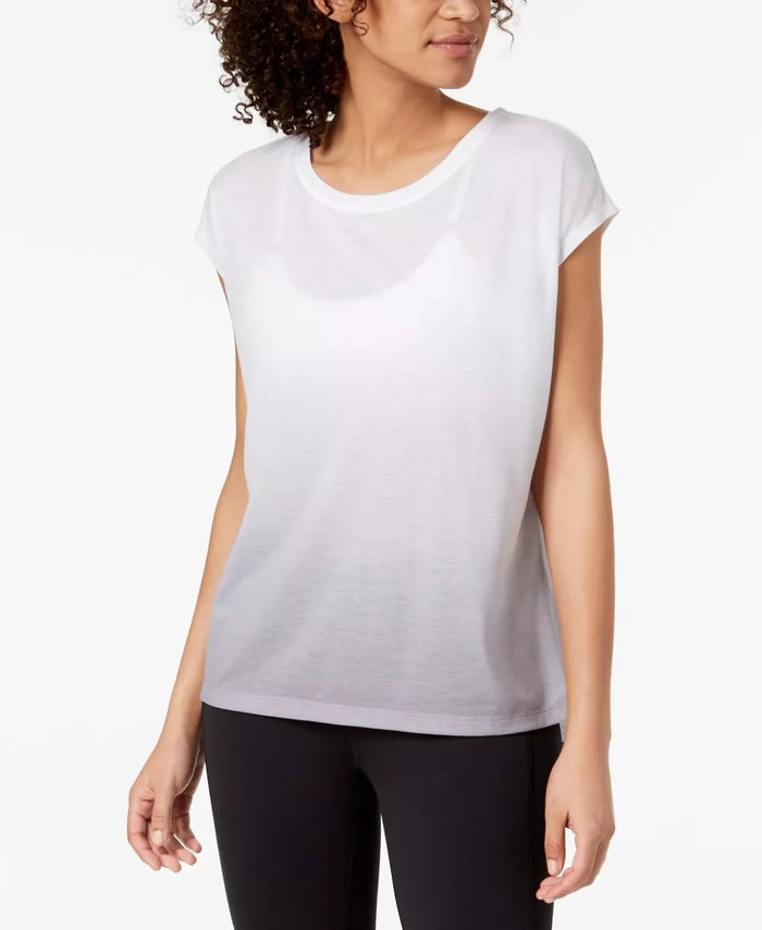 Ideology Womens Yoga Fitness T-Shirt, Smooth Grey, Size XL by Vanessa Jane