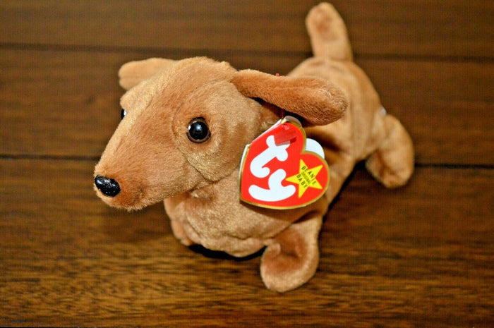 1995 TY Weenie the dog Beanie Baby 4013 MWBMT Rare PVC Pellets 8 errors! by Vanessa Jane