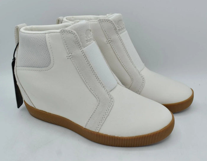 SOREL Out N About Pull-on Wedge Womens Shoes Sea Salt/Gum 2 : 8.5 by Vanessa Jane