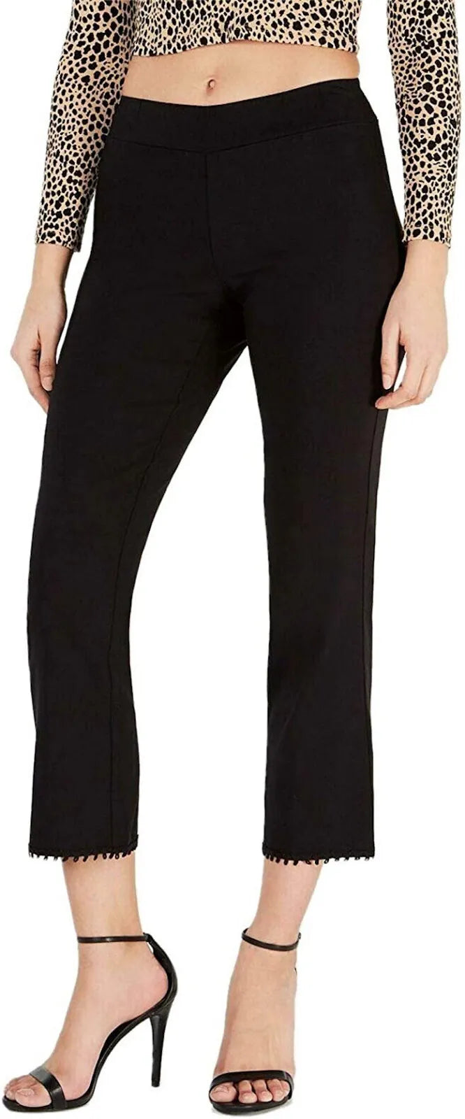 Hue Crochet Hem Skimmer Leggings by Vanessa Jane