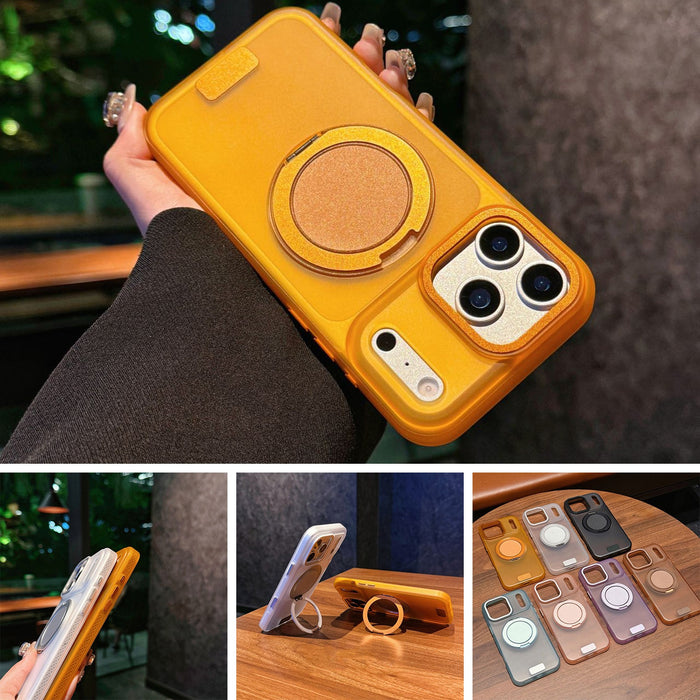 Mag Safe Rotatable Ring Stand Matte Case for iPhone 17 Pro Max Air 16 15 14 13 by Merch Section