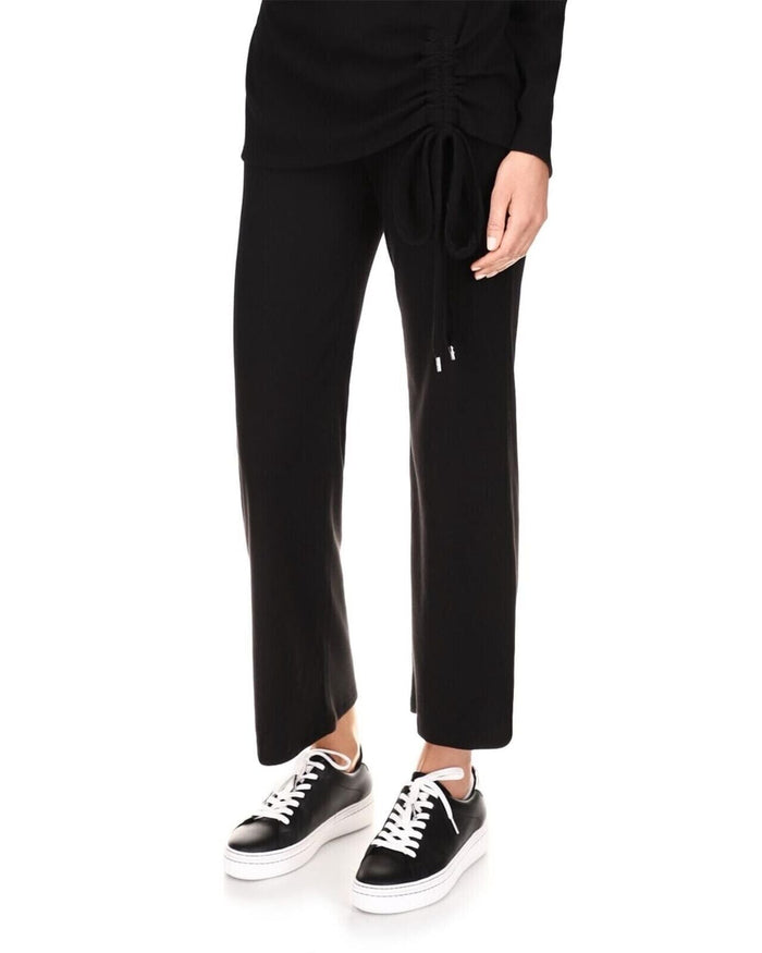 Michael Kors Womens Ribbed Knit Pocket Pull on Flared Pants, Medium by Vanessa Jane