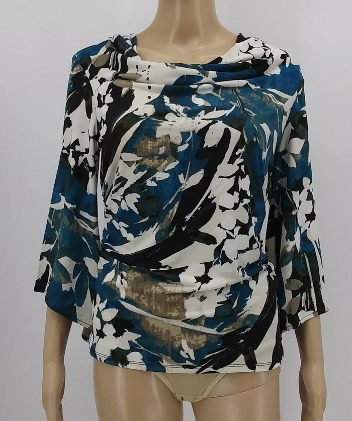 JM Collection Petite Printed Top, Size PP by Vanessa Jane