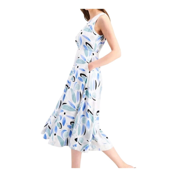 Alfani Printed Fit Flare Dress Dynamic Dance by Vanessa Jane