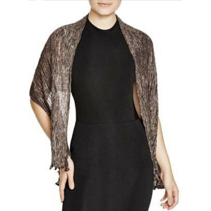 Aqua Shimmering Crinkle Silk Blend Evening Wrap by Vanessa Jane