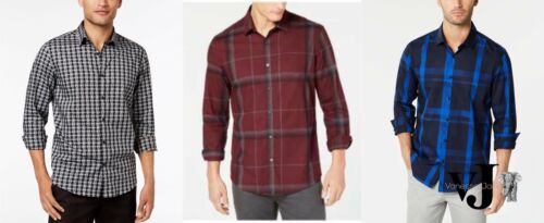 Alfani Mens Regular Fit Lewis Plaid Shirt by Vanessa Jane