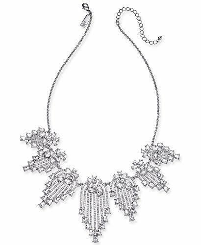 I.N.C. INC International Concepts Silver-Tone Crystal Statement Necklace, 17 + by Vanessa Jane