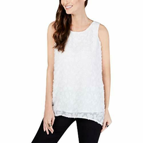 Alfani Women's Blouse Fringed High Split Back, Size Small by Vanessa Jane