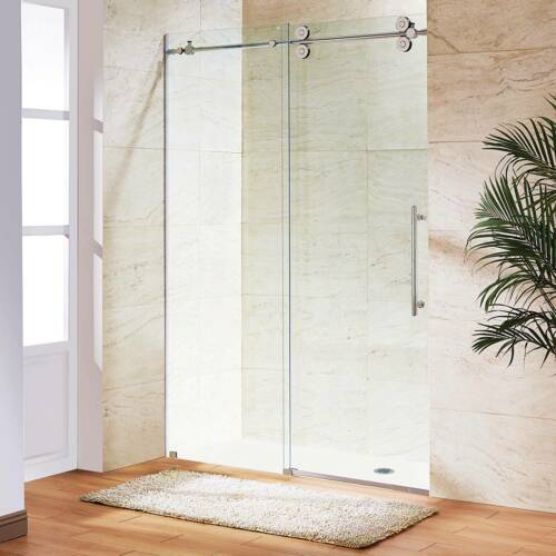 Vigo VG60415274 Elan 74 High X 52 Wide Sliding Frameless Shower Door Chrome by Vanessa Jane