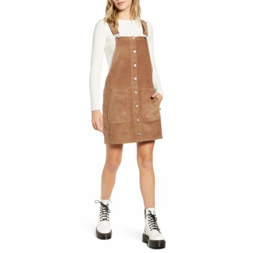 Dickies Cotton Corduroy Overall Dress,Size Small by Vanessa Jane