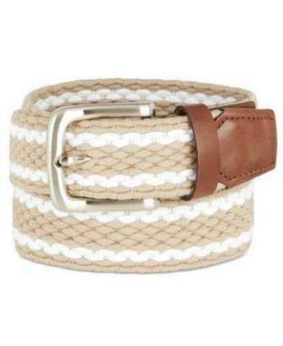 Club Room Mens Stretch Elastic Braided Belt by Vanessa Jane