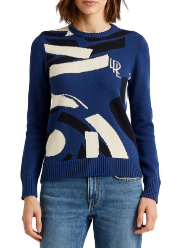 Lauren Ralph Lauren Embroidered Logo Sweater, Size Medium by Vanessa Jane