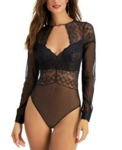 Inc Sheer Lace Thong Bodysuit by Vanessa Jane