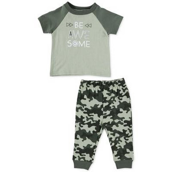 Chickpea Baby Boys 2-PC. Top & Printed Jogger Pants Set by Vanessa Jane
