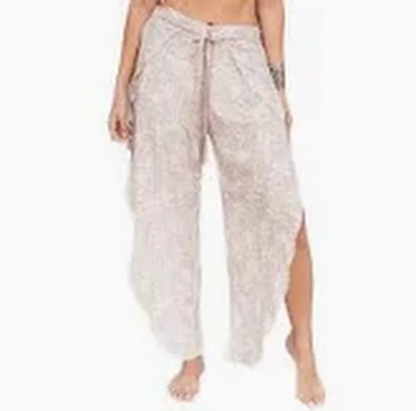 J Valdi Womens Malibu Fly-Away Wide-Leg Pull-on Pants, Size Small by Vanessa Jane