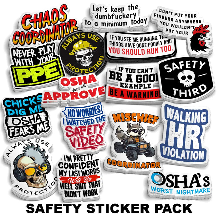 Safety Sticker Pack by Armed American Supply