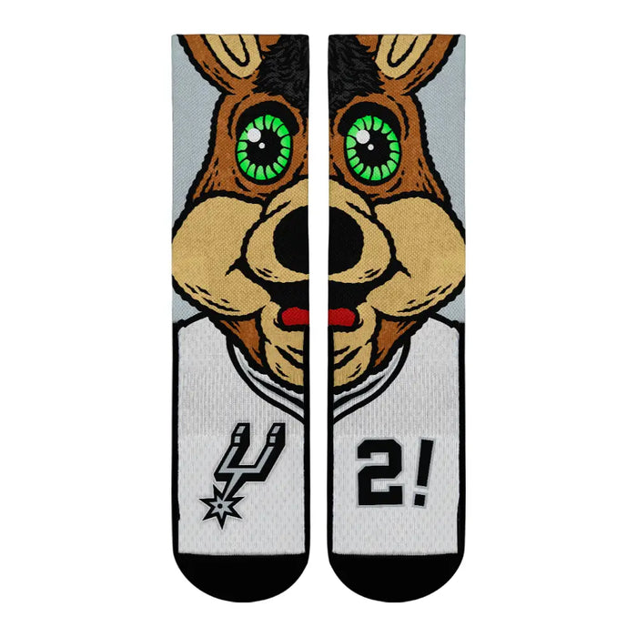 San Antonio Spurs - Split Face Mascot by Rock 'Em Socks
