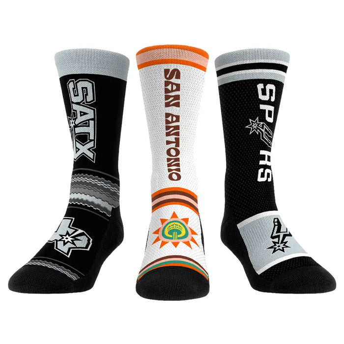San Antonio Spurs - Ultimate Jersey - 3-Pack by Rock 'Em Socks