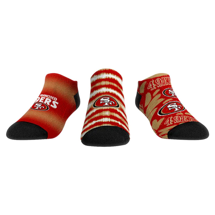 San Francisco 49ers - Low Cut - Make Some Noise (3-Pack) by Rock 'Em Socks