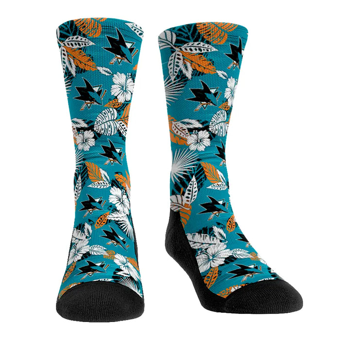 San Jose Sharks - Floral by Rock 'Em Socks