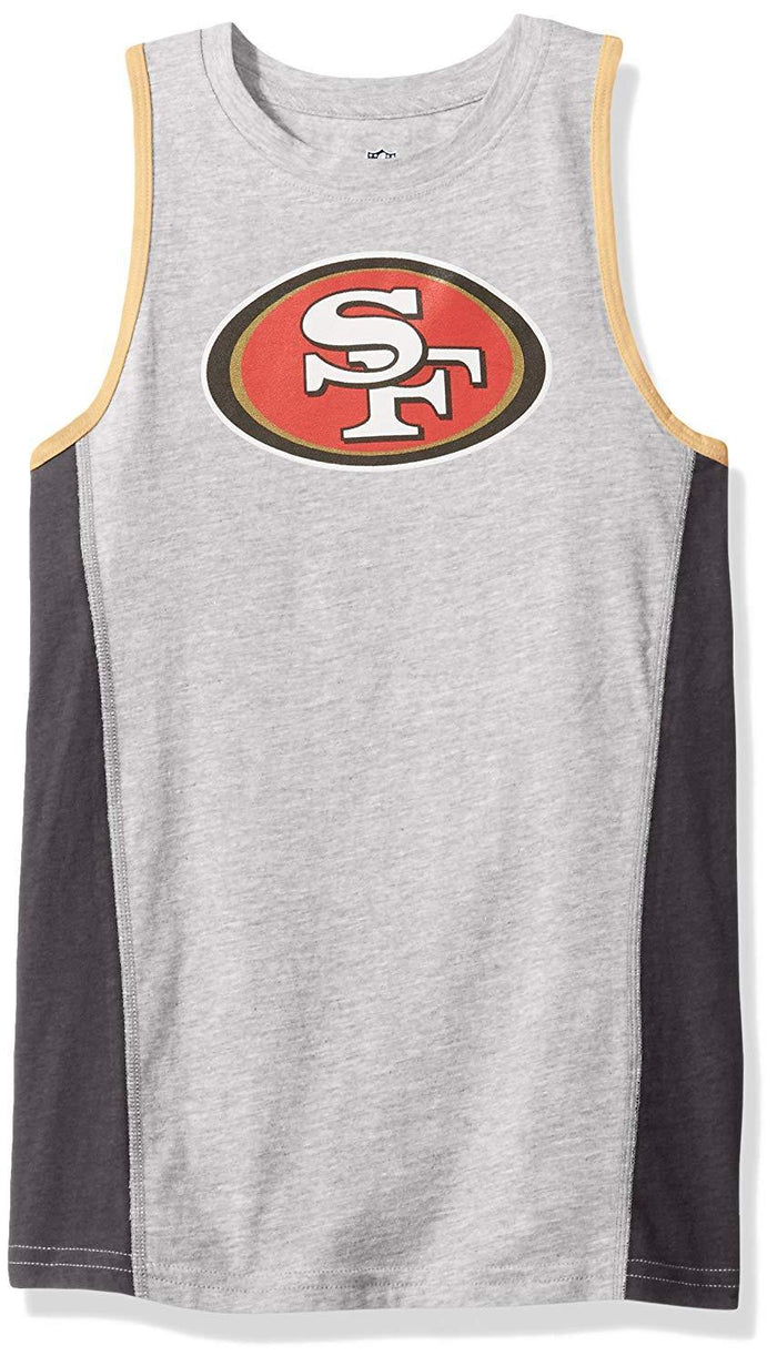 NFL San Francisco 49ers Youth 8-20 Fan Gear Tank Top, Large 14-16 by Vanessa Jane