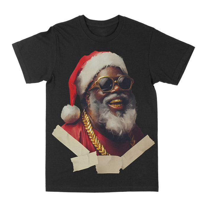 Santa "Gold Grill" Graphic Tee by Obsessed with graphic tees