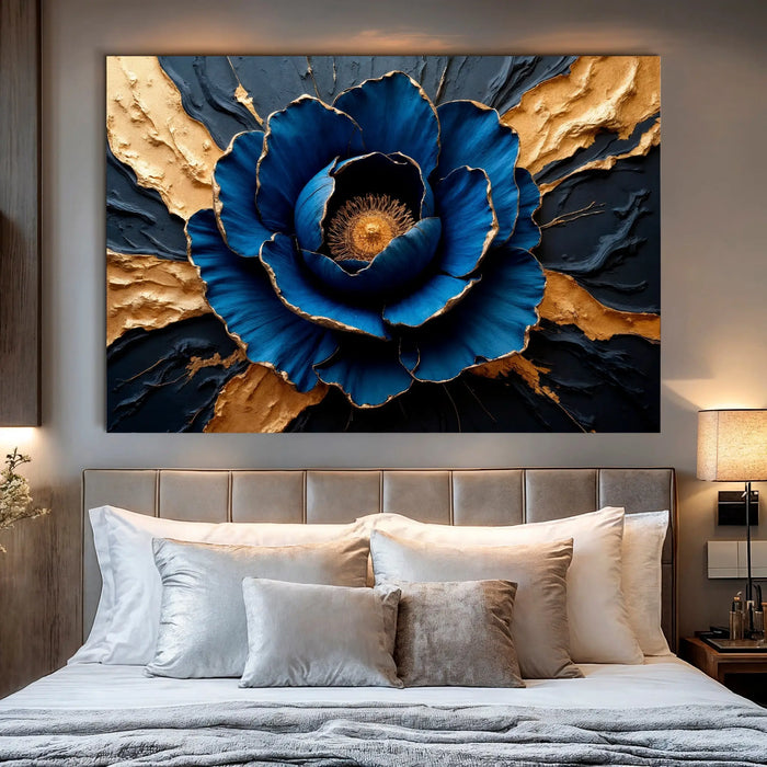 Sapphire Bloom Wall Art by Tailored Canvases