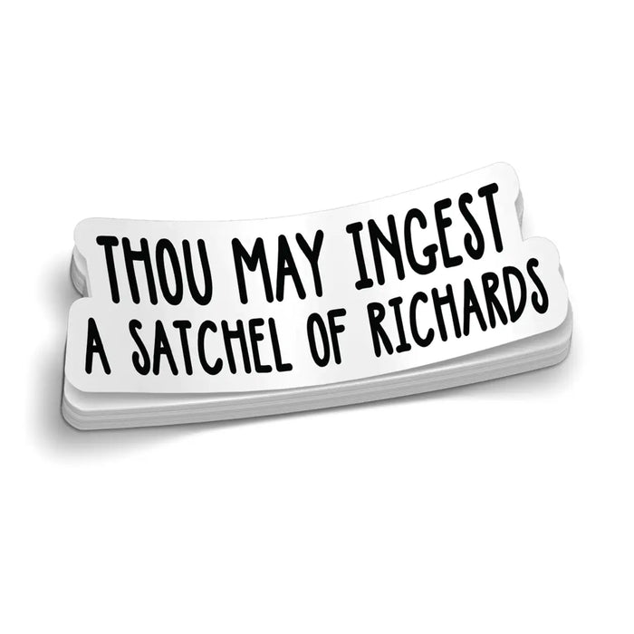Satchel Of Richards Hard Hat Decal by Armed American Supply