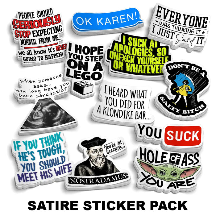 Satire Sticker Pack by Armed American Supply