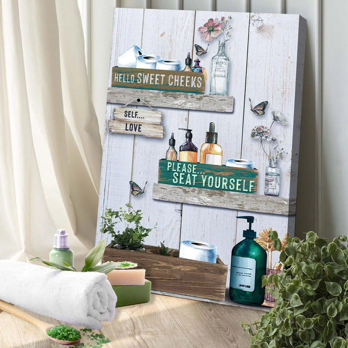 Seat Yourself Sign by Tailored Canvases