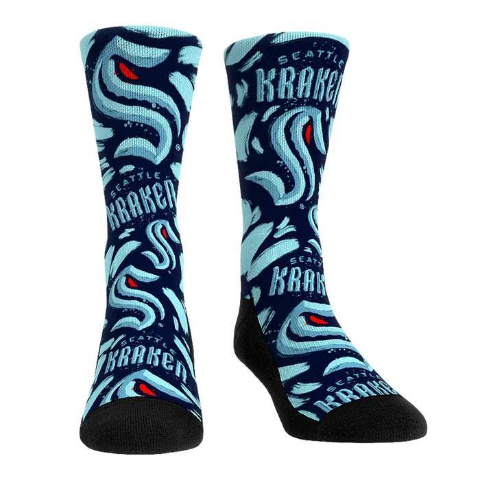 Seattle Kraken - Logo Paint by Rock 'Em Socks