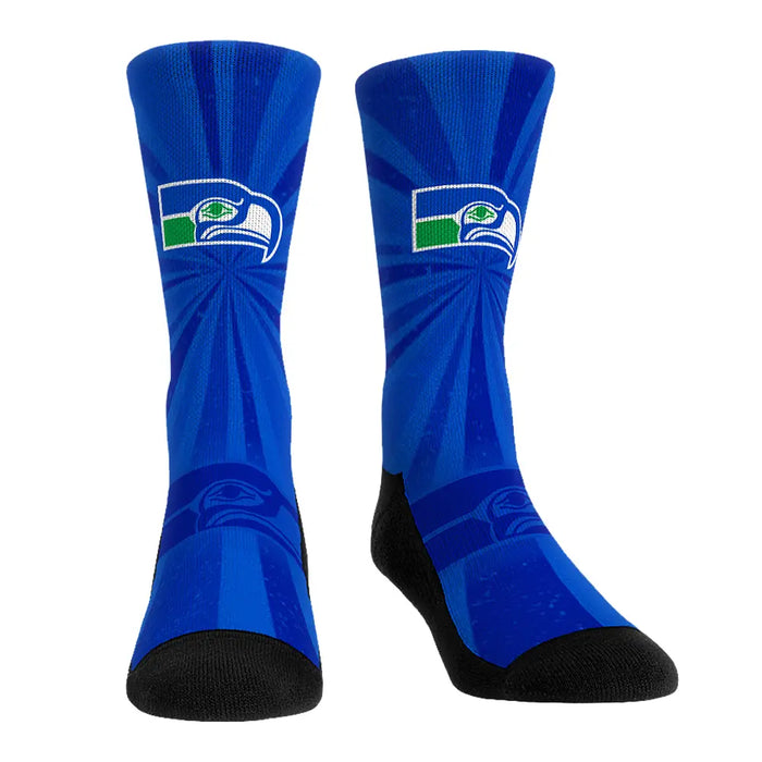 Seattle Seahawks - Throwback Swirl by Rock 'Em Socks