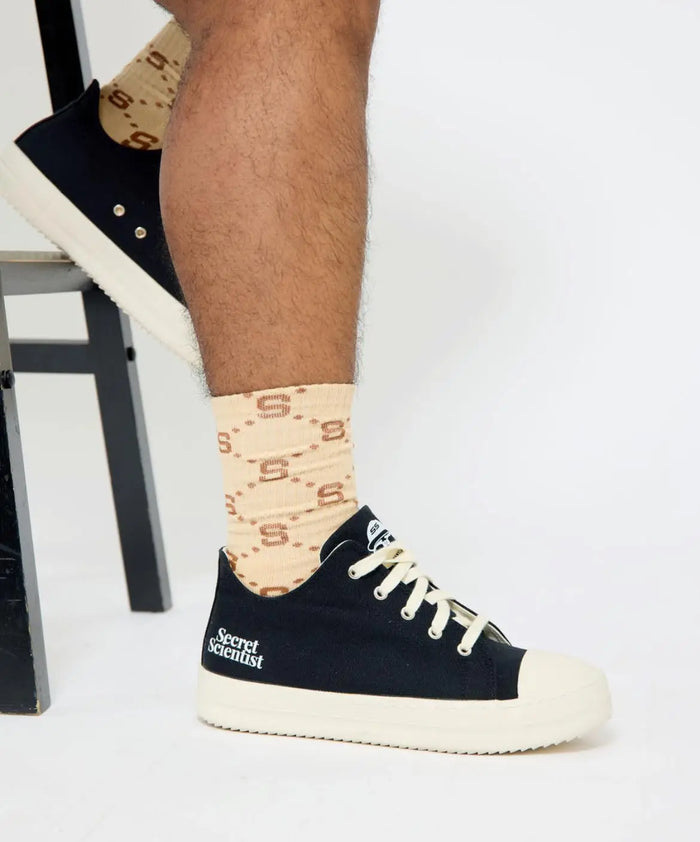 Secret Scientist All Over Print Socks - Brown/Tan by SecretScientist