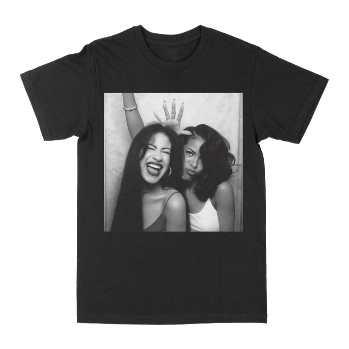 Selena & Aaliyah "Photo Booth 2" Graphic Tee by Obsessed with graphic tees