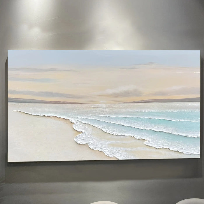 Serene Ocean Wave Coastal Wall Art IV by Tailored Canvases