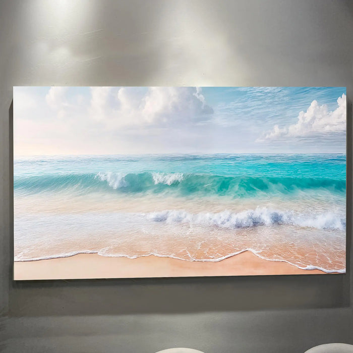 Serene Ocean Wave Coastal Wall Art XII by Tailored Canvases