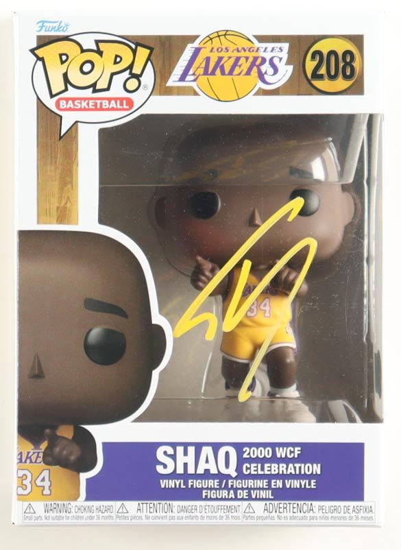 Shaquille O'Neal Signed Lakers Funko Pop 208 Beckett by Price Is Right Miami