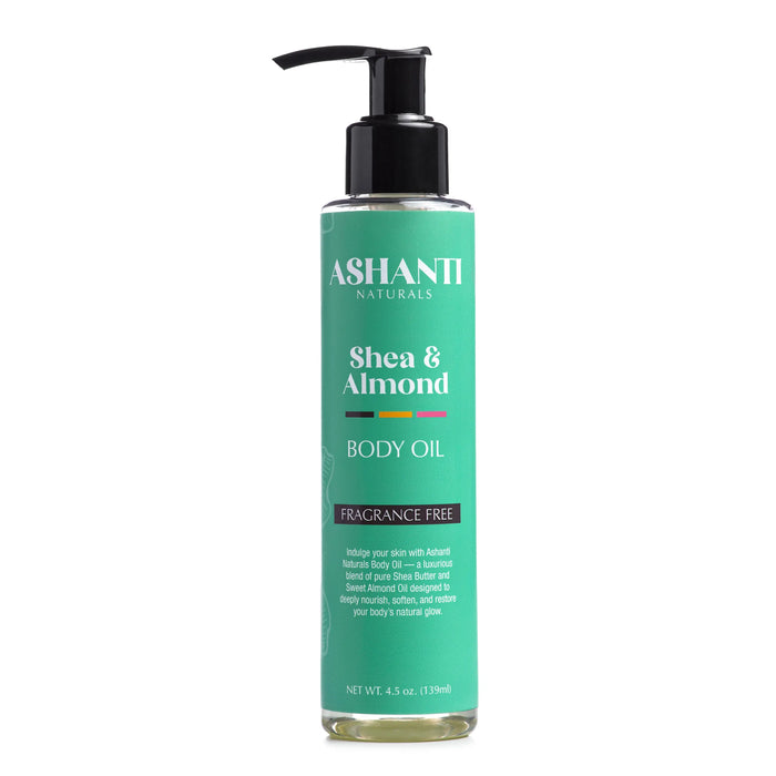 Shea & Almond Body Oil - Fragrance Free by AshantiNaturals