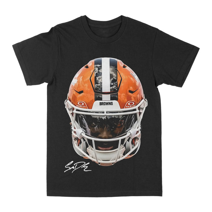 Shedeur Sanders "Big Face Helmet" Graphic Tee by Obsessed with graphic tees
