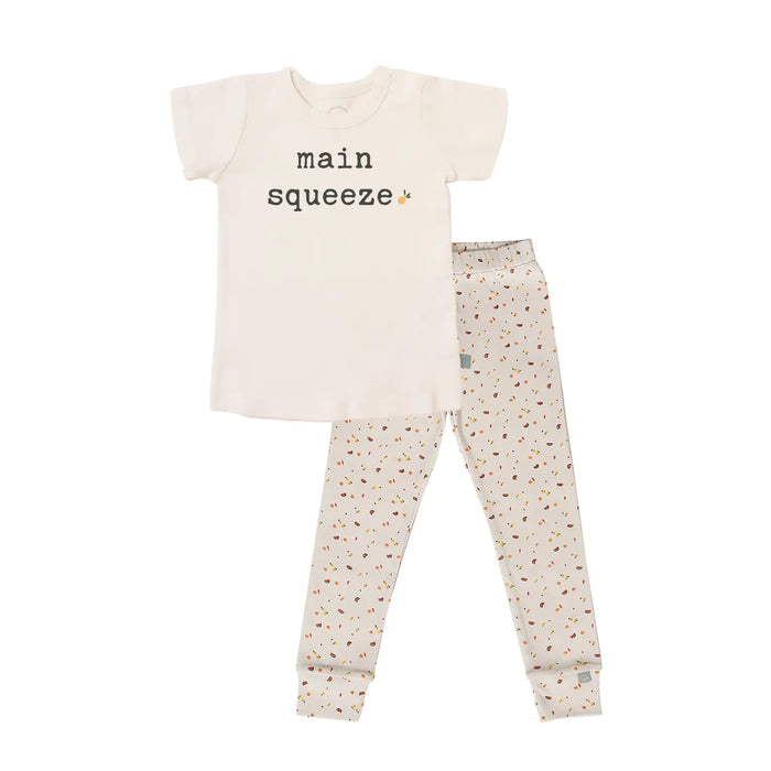 short sleeve pajama set | main squeeze by Finn + Emma