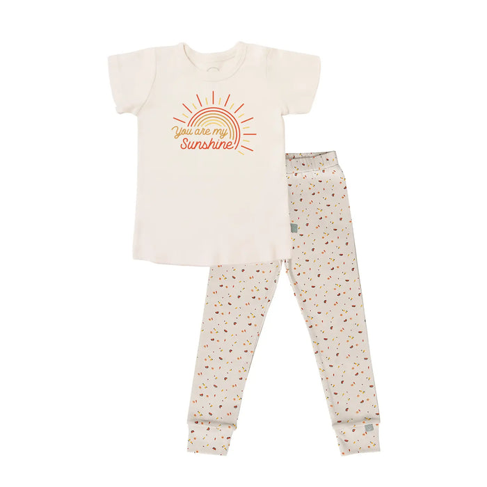 short sleeve pajama set | you are my sunshine by Finn + Emma