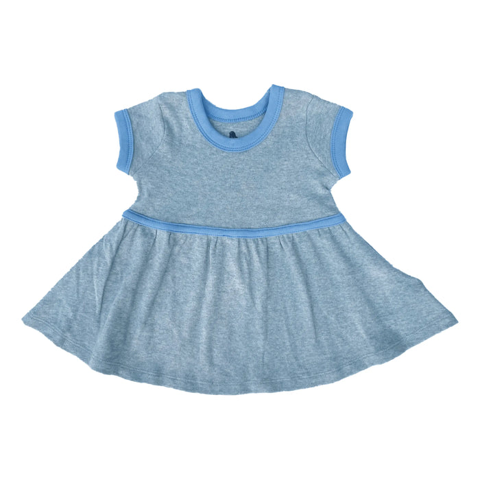 short sleeve twirl dress | periwinkle colorblock by Finn + Emma