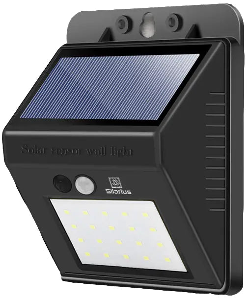 Silarius SIL-SOLARMOTION55 IP65 Solar PIR Motion detect light w Solar panel: 5.5V 100ma 0.55W by Silarius